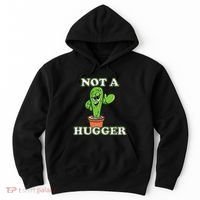 Not A Hugger Personal Boundaries Introvert Warning Hoodie thumb 0