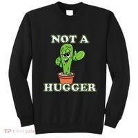Not A Hugger Personal Boundaries Introvert Warning Sweatshirt thumb 0