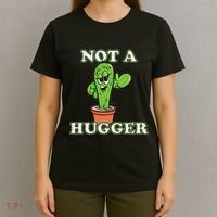 Not A Hugger Personal Boundaries Introvert Warning T-Shirt thumb 4