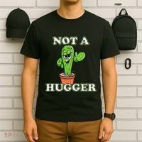 Not A Hugger Personal Boundaries Introvert Warning T-Shirt thumb 6