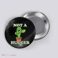 Not A Hugger Personal Boundaries Introvert Warning Button thumb 0