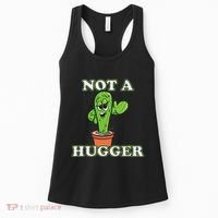 Not A Hugger Personal Boundaries Introvert Warning Women's Tank Top thumb 0