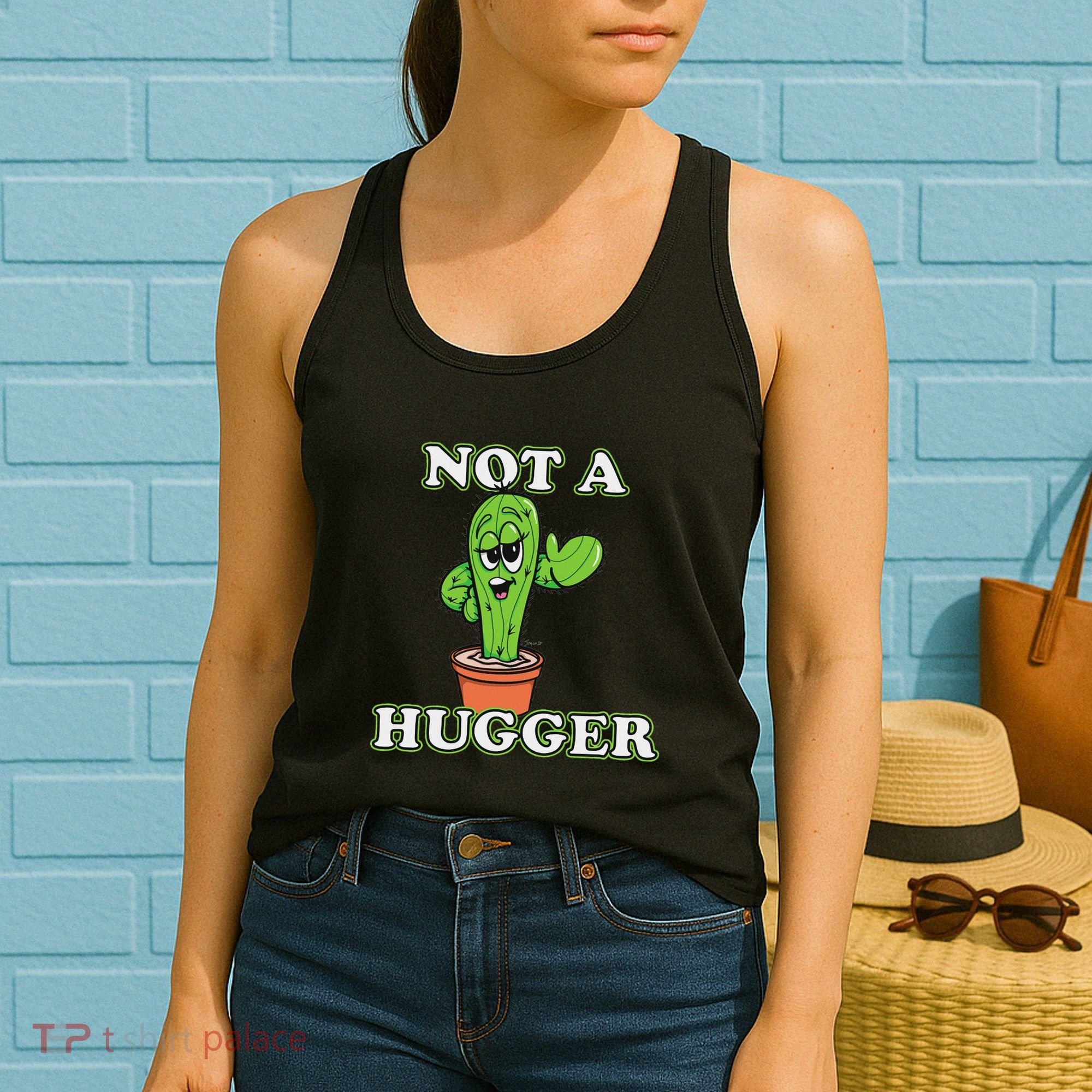 Not A Hugger Personal Boundaries Introvert Warning Women's Tank Top