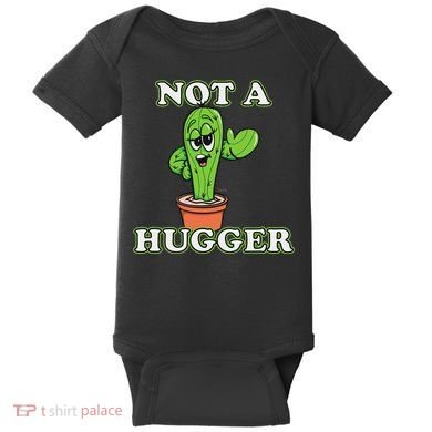 Not A Hugger Personal Boundaries Introvert Warning Baby Bodysuit
