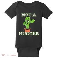 Not A Hugger Personal Boundaries Introvert Warning Baby Bodysuit thumb 0