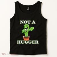 Not A Hugger Personal Boundaries Introvert Warning Tank Top thumb 2