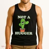 Not A Hugger Personal Boundaries Introvert Warning Tank Top thumb 3