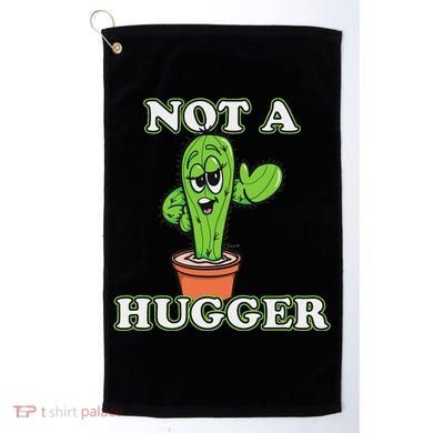 Not A Hugger Personal Boundaries Introvert Warning Golf Towel