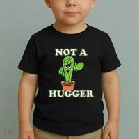 Not A Hugger Personal Boundaries Introvert Warning Toddler T-Shirt thumb 2