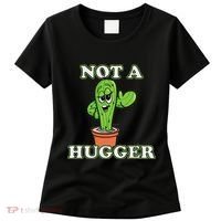 Not A Hugger Personal Boundaries Introvert Warning Women's T-Shirt thumb 0
