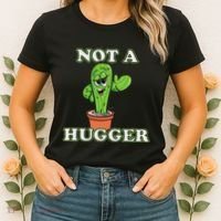 Not A Hugger Personal Boundaries Introvert Warning Women's T-Shirt thumb 2