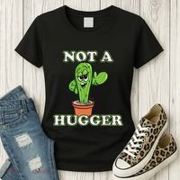 Not A Hugger Personal Boundaries Introvert Warning Women's T-Shirt thumb 3