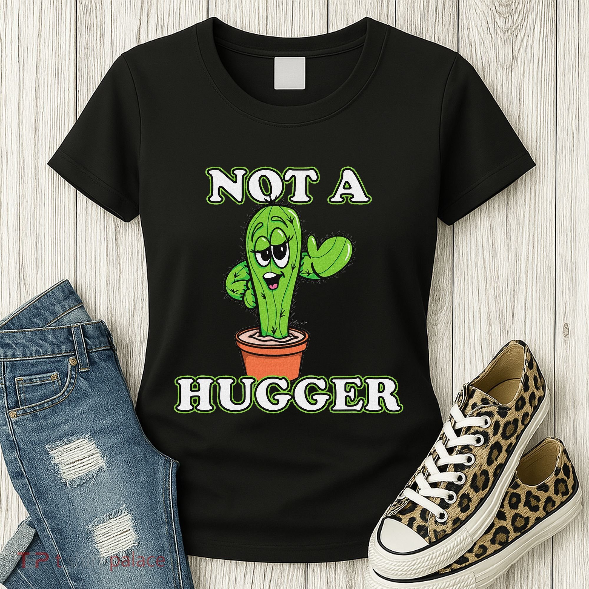 Not A Hugger Personal Boundaries Introvert Warning Women's T-Shirt