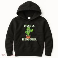 Not A Hugger Personal Boundaries Introvert Warning Kids Hoodie thumb 0