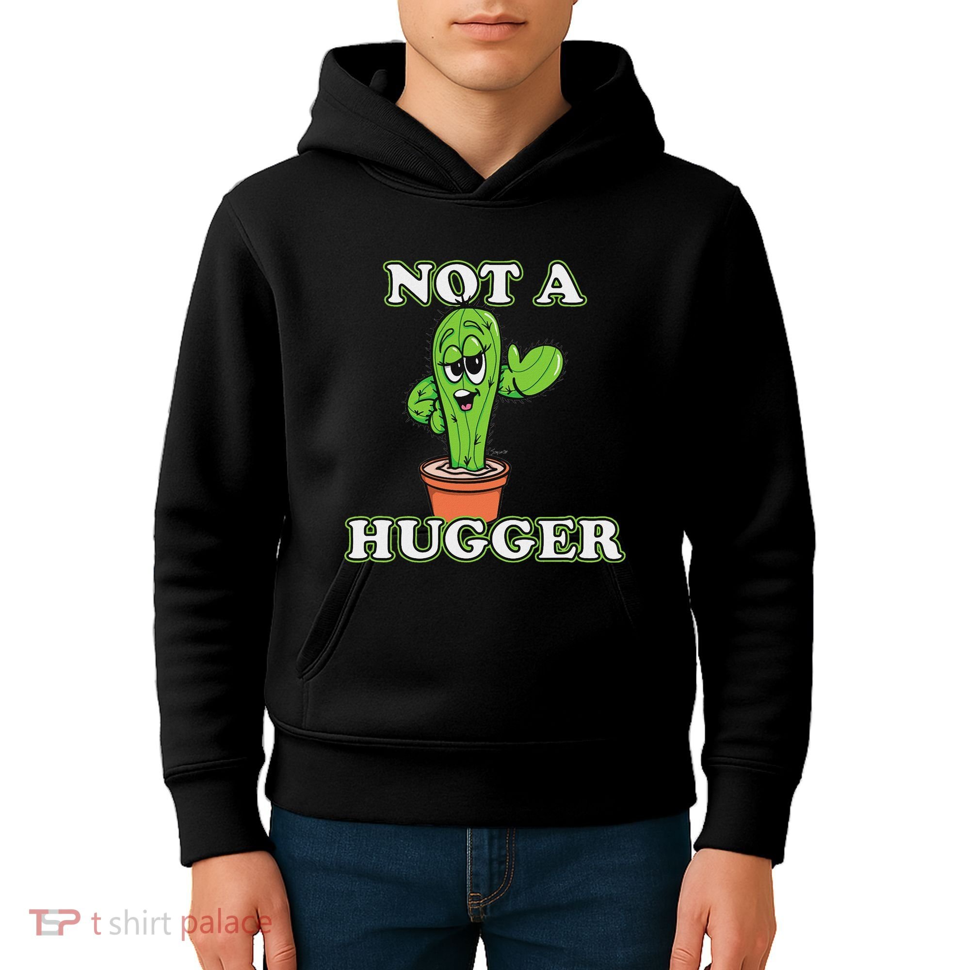 Not A Hugger Personal Boundaries Introvert Warning Kids Hoodie