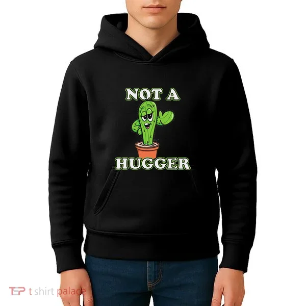 Not A Hugger Personal Boundaries Introvert Warning Kids Hoodie
