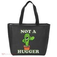 Not A Hugger Personal Boundaries Introvert Warning Tote Bag thumb 0