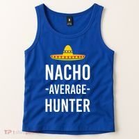 Nacho Average Hunter Deer Duck Hunting Dad Hunt Shooting Funny Gift Tank Top thumb 2