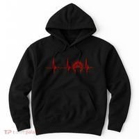 Native American Headdress Indian Chief Heartbeat Ekg Pulse Hoodie thumb 0