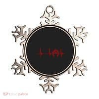 Native American Headdress Indian Chief Heartbeat Ekg Pulse Ornament thumb 0