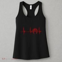 Native American Headdress Indian Chief Heartbeat Ekg Pulse Women's Tank Top thumb 3