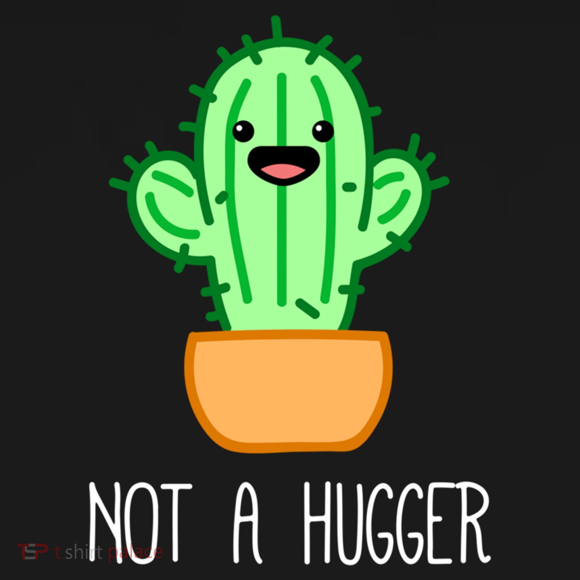 Not A Hugger Cactus Cute Kawaii Do Not Hug Meme Funny Gift Doggie Tank