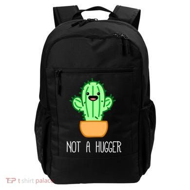 Not A Hugger Cactus Cute Kawaii Do Not Hug Meme Funny Gift Backpack