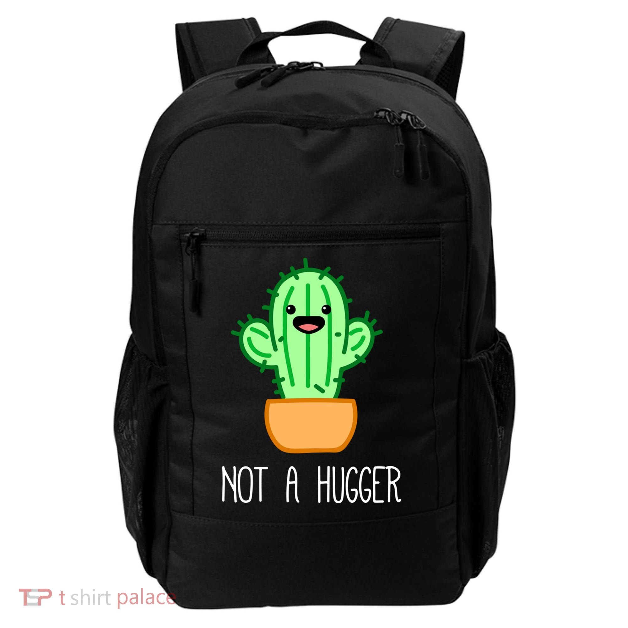 Not A Hugger Cactus Cute Kawaii Do Not Hug Meme Funny Gift Backpack