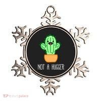 Not A Hugger Cactus Cute Kawaii Do Not Hug Meme Funny Gift Ornament thumb 0
