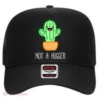 Not A Hugger Cactus Cute Kawaii Do Not Hug Meme Funny Gift Hat thumb 0