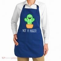 Not A Hugger Cactus Cute Kawaii Do Not Hug Meme Funny Gift Apron thumb 2