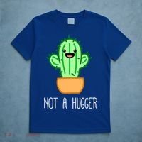 Not A Hugger Cactus Cute Kawaii Do Not Hug Meme Funny Gift T-Shirt thumb 5