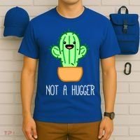 Not A Hugger Cactus Cute Kawaii Do Not Hug Meme Funny Gift T-Shirt thumb 6