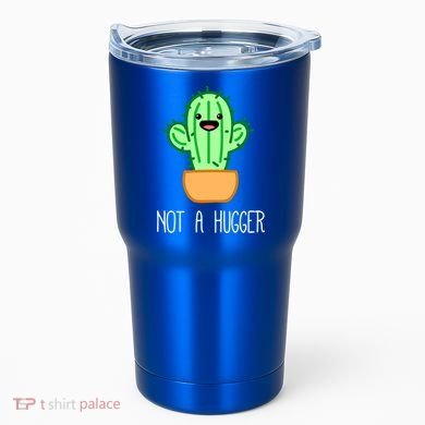 Not A Hugger Cactus Cute Kawaii Do Not Hug Meme Funny Gift Tumbler