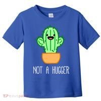 Not A Hugger Cactus Cute Kawaii Do Not Hug Meme Funny Gift Toddler T-Shirt thumb 0