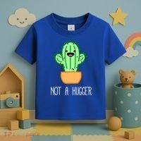 Not A Hugger Cactus Cute Kawaii Do Not Hug Meme Funny Gift Toddler T-Shirt thumb 3