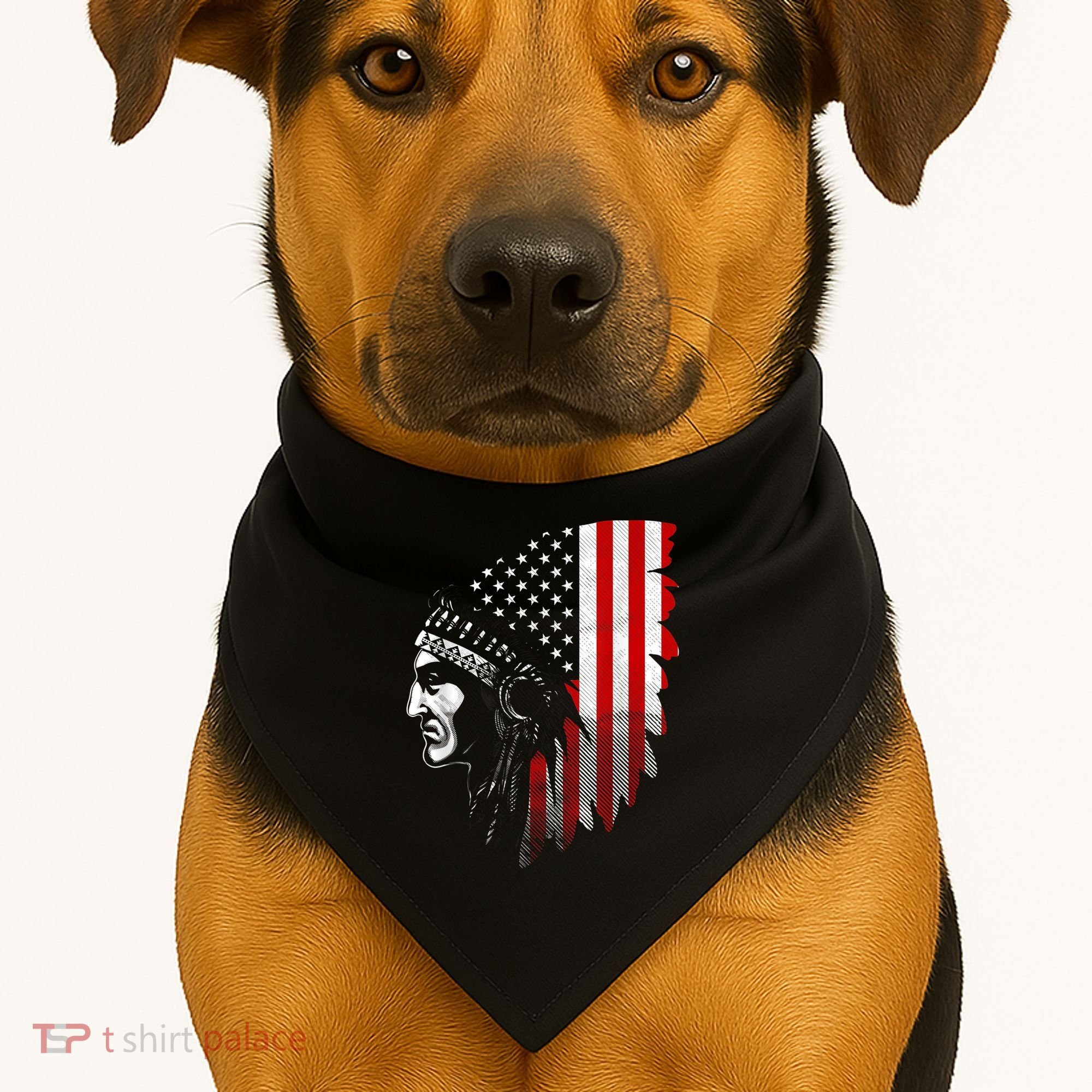 Native American Indian Gift USA-Made Doggie Bandana