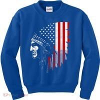 Native American Indian Gift Kids Sweatshirt thumb 0
