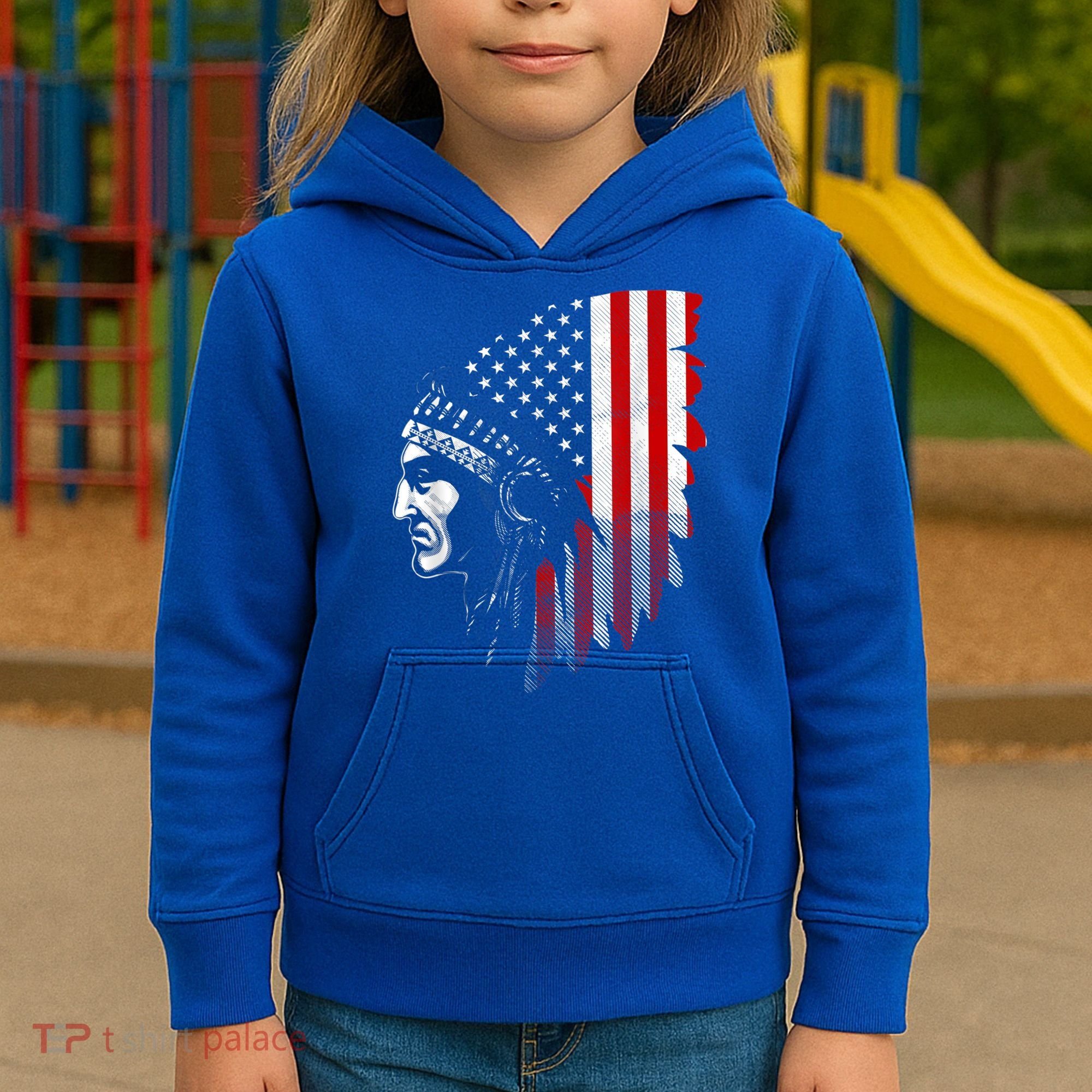Native American Indian Gift Kids Hoodie