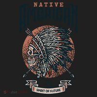 Native American Indian Chief Skull Women's Sweatshirt thumb 2