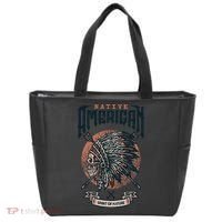 Native American Indian Chief Skull Tote Bag thumb 0