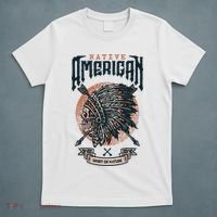 Native American Indian Chief Skull T-Shirt thumb 5