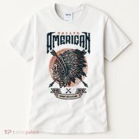 Native American Indian Chief Skull Tall T-Shirt thumb 0
