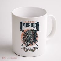 Native American Indian Chief Skull Coffee Mug thumb 1