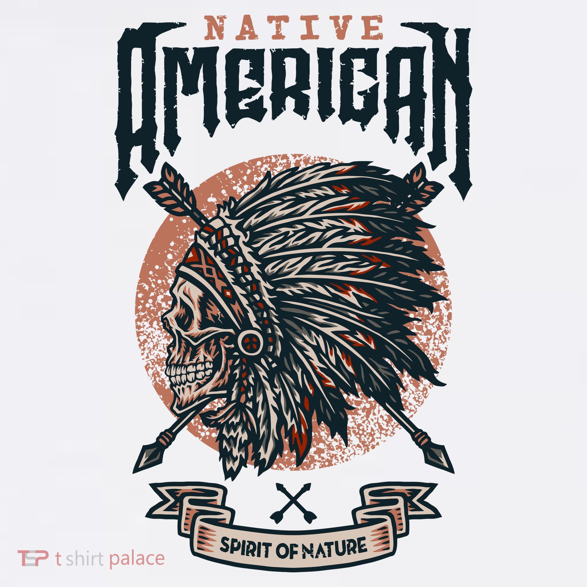 Native American Indian Chief Skull Mousepad