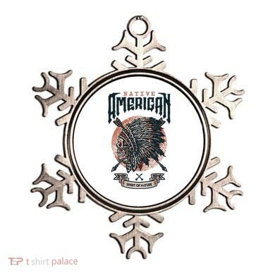 Native American Indian Chief Skull Ornament