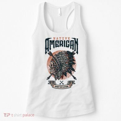 Native American Indian Chief Skull Women's Tank Top