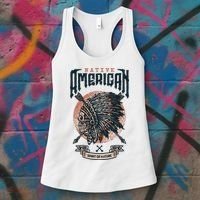 Native American Indian Chief Skull Women's Tank Top thumb 3