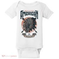 Native American Indian Chief Skull Baby Bodysuit thumb 0