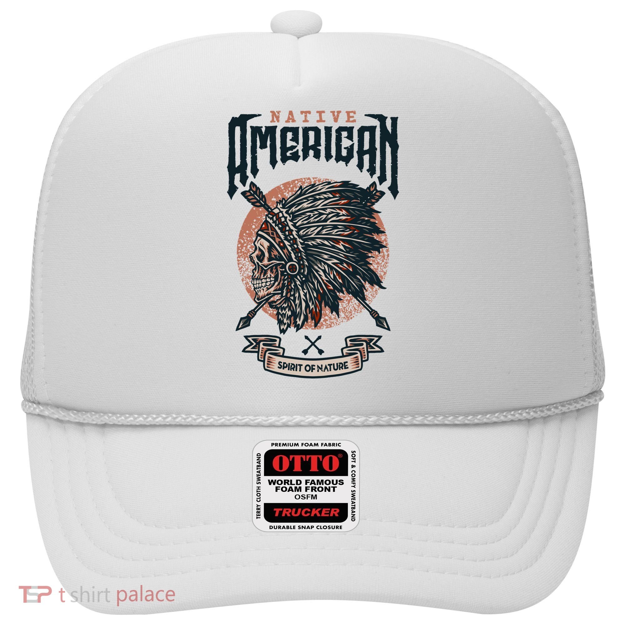 Native American Indian Chief Skull Hat